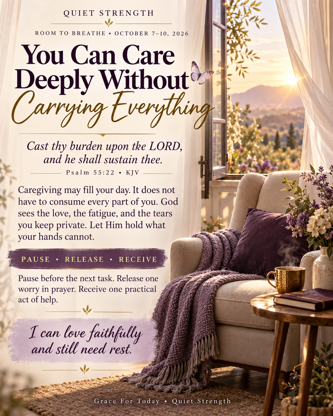 October 7–10 Quiet Strength combined devotional